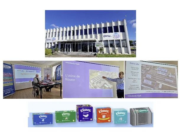 La fabrication des mouchoirs en papier chez Kimberly Clark à Sotteville !